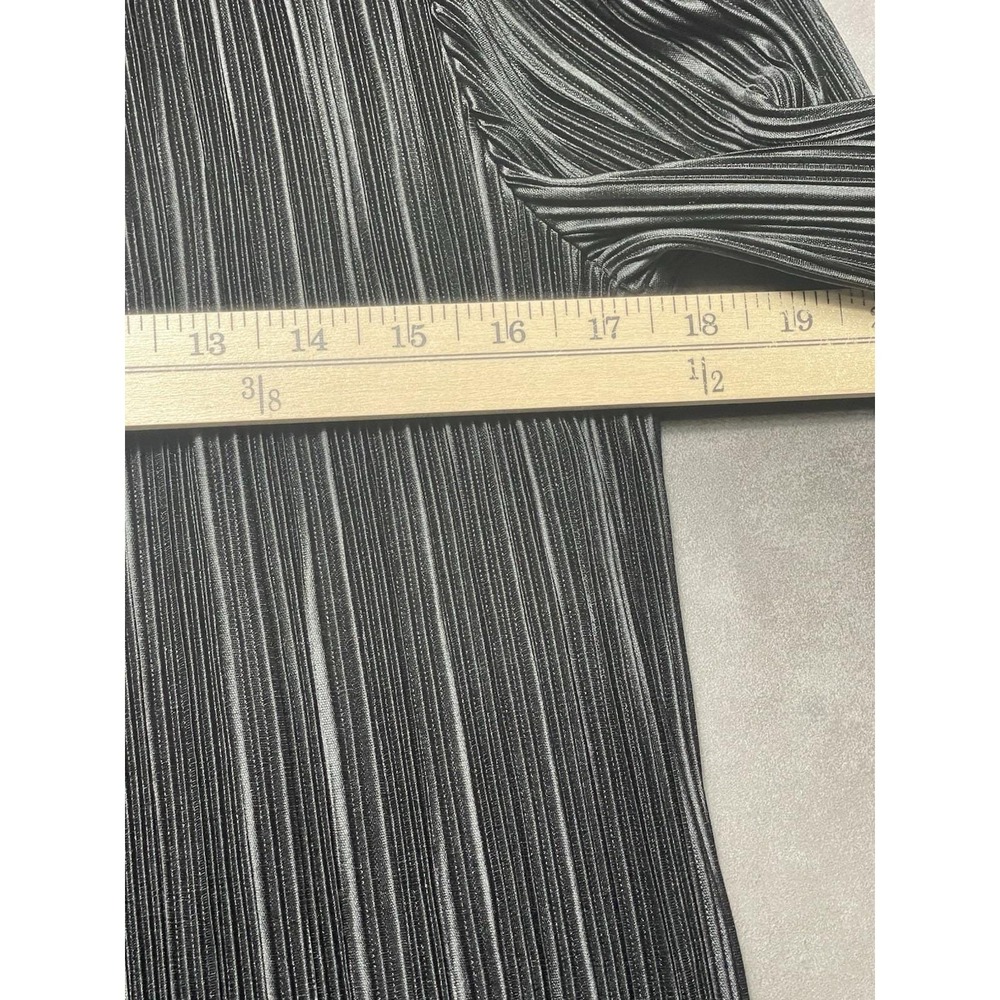Vtg 80's After Dark Size 9-10 Dress Fringe Ruffle Black And Gold Gatsby F-141 - Picture 4 of 7